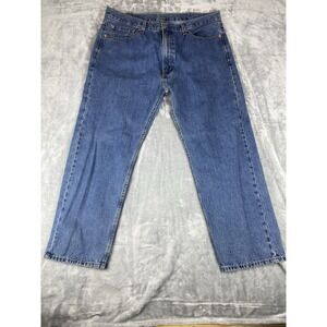 Levi's 505 Mens  Straight Fit Medium Wash‎ Blue Denim Jeans Size 40x30